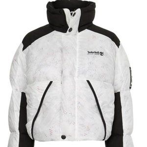 TIMBERLAND X HILFIGER TRANSPARENT PUFFER JACKET WHITE UNISEX SIZE XXL